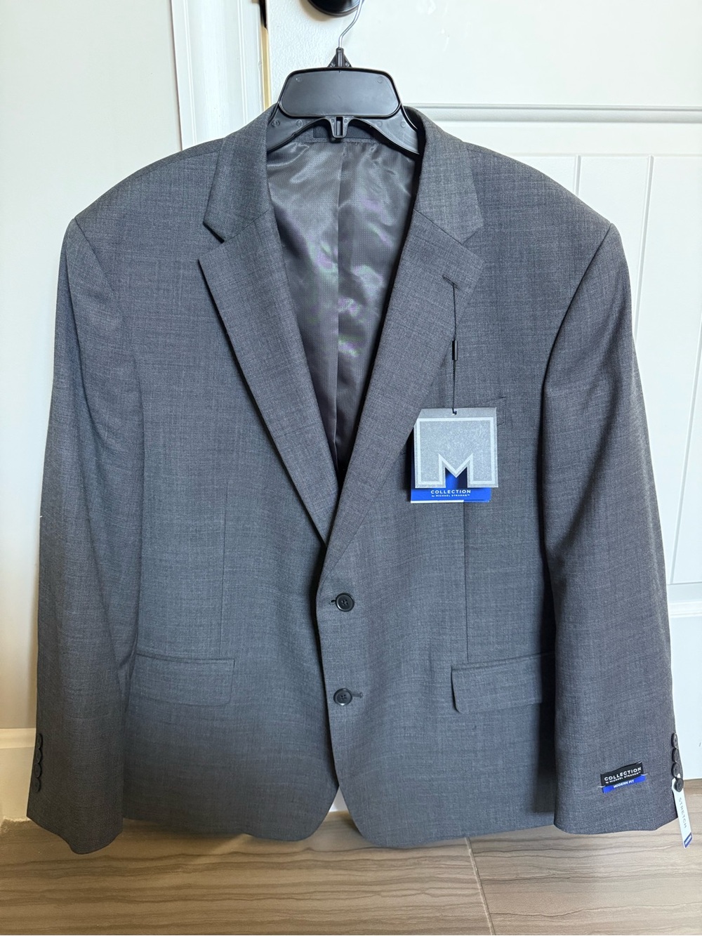 Collection by Michael Strahan Wool Blend Grey Suit Jacket Blazer 48S 48 Short
